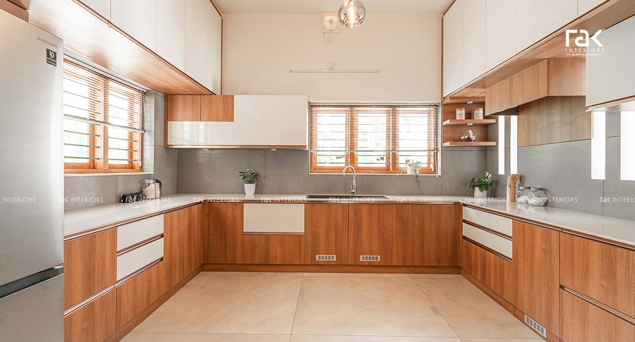 modern kitchen interior .